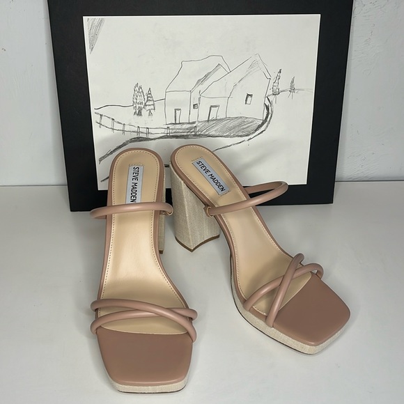 Steve Madden jojo Tan/Multi Sandals Women’s US Size 11 M - Picture 1 of 16